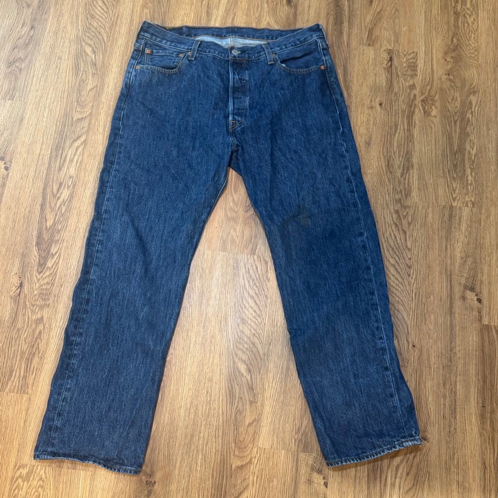 Levis 501 Original Fit Mens Blue Medium Wash Straight Leg Jeans W36 L29